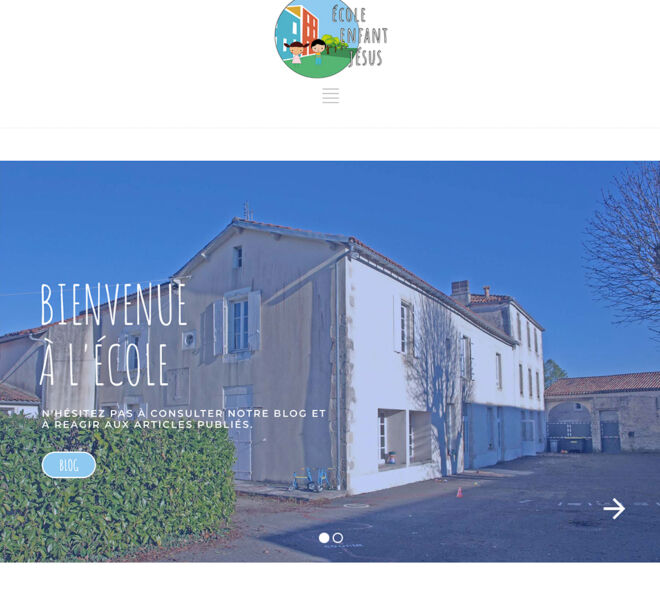 Fotografía sobre la web del Colegio Enfant Jésus en Villefagnan